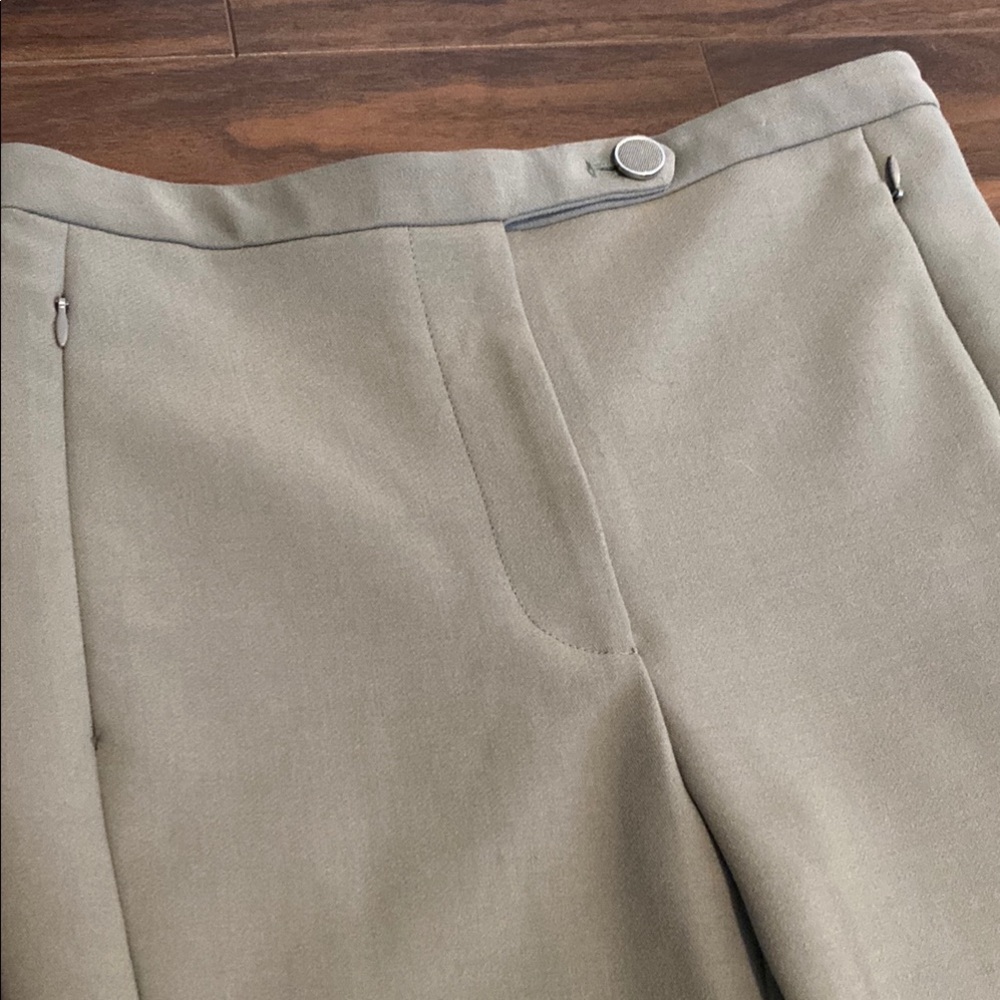 Club Monaco Green Slim Trousers with zippers - Picture 5 of 9